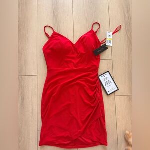 Oh Polly Scarlet Spaghetti Strap Dress